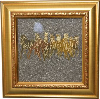 Golden Horse with Pyrite